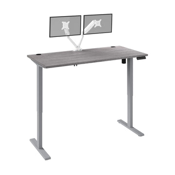 Standing Desk by Bestar – 60W x 30D, Engineered Wood, Bark Grey, Model 175870-000047