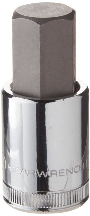 1/2" Drive Hex Bit Socket by GearWrench – 19-mm Bit, Alloy Steel, Chrome, Model 80664