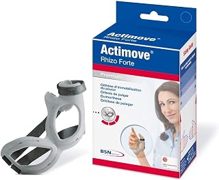 Actimove Professional Line Rhizo Forte Thumb Brace, Left, Gray, Medium