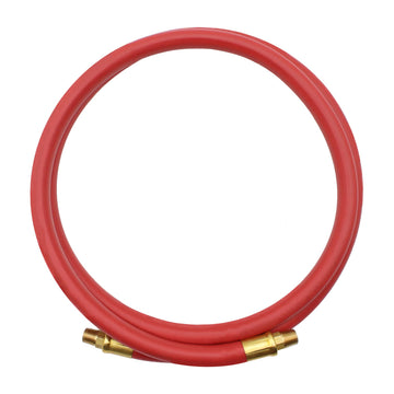 6' x 3/8" Lead-In Rubber Air Hose by Goodyear – 72 inches, Epdm,Rubber, Red, Model 10322