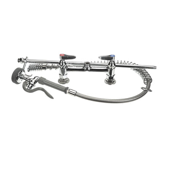 Pre-Rinse Unit with Spring Action Gooseneck by T&S Brass – Brass, Model B-0123