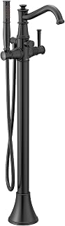 Moen Belfield Chrome One-Handle Freestanding Floor Mount Tub Filler with Handshower, 9025BL