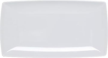 Thunder Group Classic white melamine dinnerware collection 20" x 8" tray, 1 3/8" deep, comes in dozen