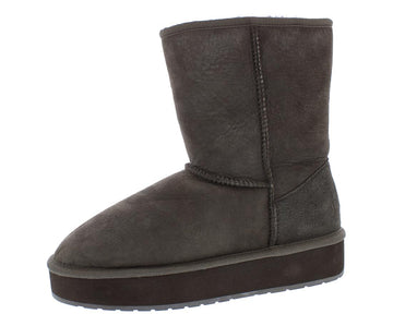 Stinger Lo Flatform W11162-CHOC (8 B(M) US Women) by EMU – 8, synthetic, Brown, Model W11162CHOC