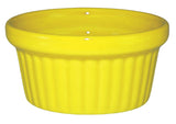 Ceramic Fluted Ramekin by International Tableware – 2 oz, 2.0 ounces, Ceramic, Yellow, Model RAMF-2-Y
