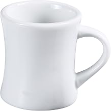 Yanco Abco Collection Coffee Mug in Super White Porcelain 8 Oz box of 36