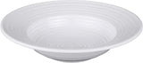 Elite Global Solutions DS85PB-W Swirl Pasta/Soup Bowl, 8 1/2" Dia. x 2" h., Melamine, White (Pack of 6) | Dishwasher safe, Shatterproof, Restaurant service, Great for Soups, Salads, Chili and Stews