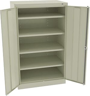Tennsco Storage Cab, Chmpg/Putty, Single Handle