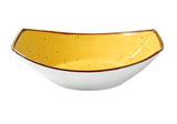 Lyon 5.5" Small Oval Bowl 5 OZ by Yanco – 5.0 ounces, Porcelain, Yellow, Pack of 36, Model LY-405YL