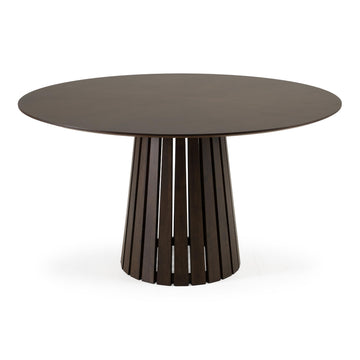 Weiss - Mid-Century Modern Wenge Round Dining Table by Limari Home – Rubberwood, Wenge, Model LIM-85576