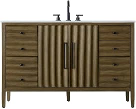 Elegant Kitchen and Bath 54" Single Bathroom Vanity in Hazel Oak