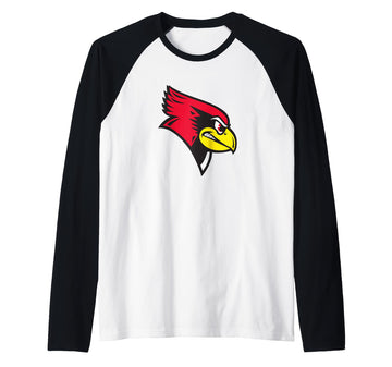 Winston Redbirds Raglan Baseball Tee by Winston High School, Winston, MO 64689 – Black, Model 69C0VS6XWX3