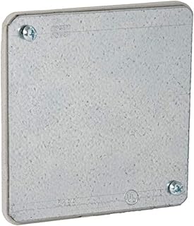 Hubbell-Raco 762 2-Gang 4-Inch Square Flat Plenum Cover