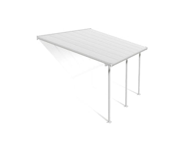 Canopia Feria 10' x 14' Patio Cover Canopy Awning by Palram – 10' x 14', Polycarbonate, White, Model 702721