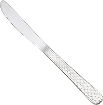 Winco Caspian Hammered Dinner Knife, Medium Weight (Set of 12)