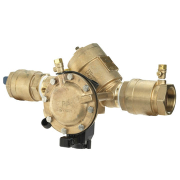 825Y Bronze RPZ Backflow Preventer with SentryPlus Sensor by Febco – 1 1/4 Inch, Bronze, Model F825FBV