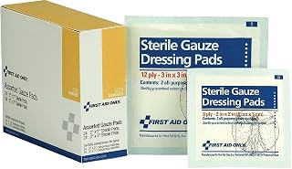 First Aid Only I228: Assorted Gauze Pads (24 Each 2"X2", 24 Each 3"X3")