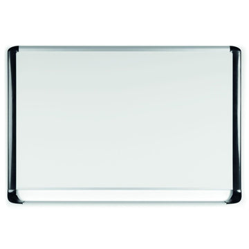 MVI Series Magnetic Laquered Steel Dry Erase Board by MasterVision – 48"W x 36"H, Alloy Steel, Black, Model MVI050201