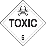 AccuformNMC Signs MPL606CT1 PF-Cardstock Hazard Class 6 DOT Placard