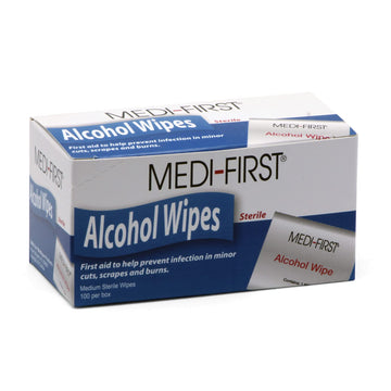 Medi-First Alcohol Prep Pads by Medique – 1 Count (Pack of 1), Cardboard, White, Model 22133