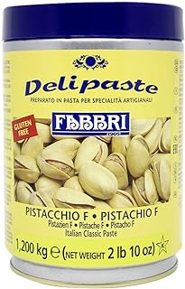 Fabbri Delipaste Pistachio Fine Flavoring Compound, 2.6 lb | For Gelato, For Ice Cream, For Soft Serve, For Pastry and Confectionary, 1 Tin