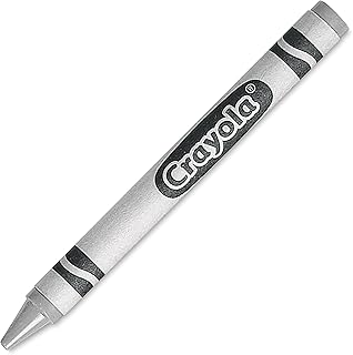 Crayola Metallic Silver Crayons, Bulk Crayons, 12 Count