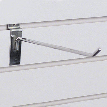 8" Chrome Slatwall Hook by HUBERT – Model SSWH8