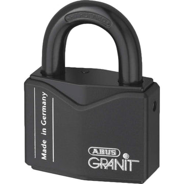 37 Series Granit "Plus" Mechanism Solid Steel Open Shackle Padlock by ABUS – Hardened Steel, Model 37/55 KA 4224254