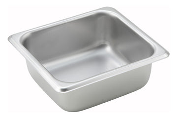 1/6 Size Pan by Winco – 2.5" Deep, 2.5 inches, Stainless Steel, Model SPS2
