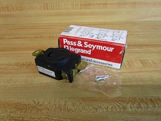 L1030-R PASS & SEYMOUR P&S Twist Lock 30 AMP RECEPTACLE 125/250V 3 POLE, 3 WIRE, NON GROUNDING NEMA L10-30R 3P 3W 30A
