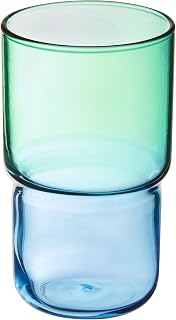 Luminarc Candy Mix Collection - 6 Coloured Water Glasses 32cl - Mix Mint Model - Made in France - Reinforced Packaging