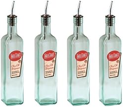 Tablecraft Olive Oil Dispenser Green Tinted Glass (Pack of 4) MADE in USA
