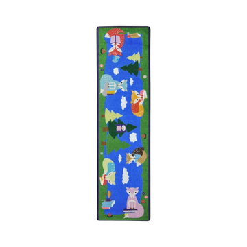 Foxy Readers 2'1" x 7'8" Area Rug in Color Multi by Joy Carpets – 7" x 2'1" (Rectangular), Nylon, Multi Color, Model 1883RR