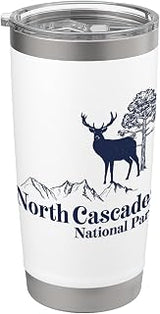 North Cascades - Funny Nature Mother's Father's Day Birthday Stainless Steel Insulated Tumbler