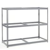 Wide Span Rack with 3 Shelves No Deck by Global Industrial – 36"L x 72"W x 60"H, Alloy Steel, Grey, Model 601242