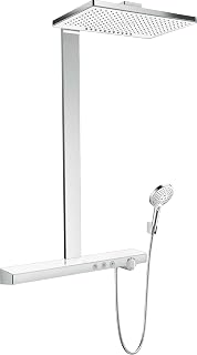 hansgrohe Showerpipe Duschsystem Rainmaker Select E 460 2jet EcoSmart Weiss/Chrom, 27028400