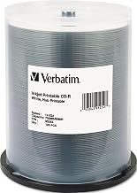 Verbatim CD-R 700MB 52X White Inkjet Hub Printable Recordable Media Disc - 100pk Spindle