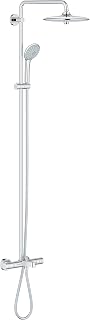 GROHE Euphoria System Shower System with Bath Thermostat for Wall Mounting Chrome 27475001