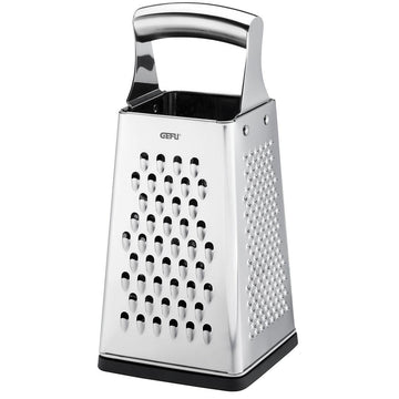 89562 Grato Square Grater by GEFU – 4.33 x 4.33 x 9.64, Stainless Steel, Stainless, Model GF24-89562