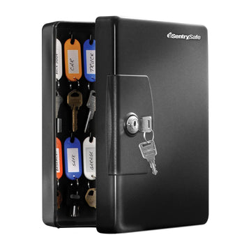 Key Box by SentrySafe – 25 key capacity, 0.06 cubic_feet, Alloy Steel, Black, Model KB-25