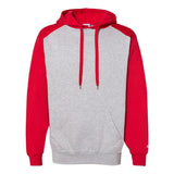 Mens Sport Athletic Fleece Hooded Sweatshirt (1249) -Oxford/Red -S by Badger – Polyester, Oxford/ Red, Model B22685703