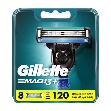 Mach3 Blade - Pack of by Gillette – 1 Count (Pack of 8), Metal, Multicoloured, Pack of 8, Model GLL00030