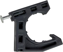 Oatey 34288 Stand-Off Half Clamps with Nails, Black, 1-Inch