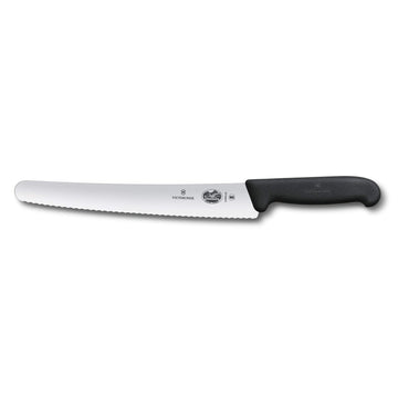 Swiss Army 10-1/4" Serrated Bread Knife with Fibrox Handle by Victorinox – 10.2", Silver, Model 5.2933.26