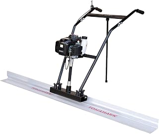 Tomahawk Power TOMAHAWK 37.7cc Gas Concrete Power Screed Cement Finishing Vibrating Motor with 10ft Aluminum Board Straight Edge Bar Vibra Finisher Set