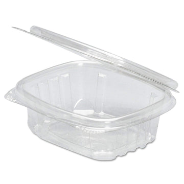 Clear Hinged Deli Container by Genpak – 16.0 ounces, Plastic, Clear, Pack of 200, Model AD16S