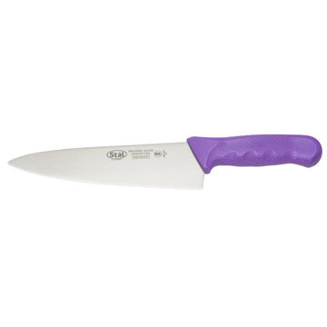 8" Chef's Knife - Allergen-Free by by Winco – 8", Black with Silver/Grey Blade