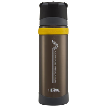 Charcoal Ultimate Flask (500ml) by THERMOS – 500ml., 500.0 microliters, Stainless Steel, Charcoal, Model 104105