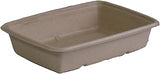 Sabert Pulp 30 oz Medium Rectangular Container, Certified Compostable, Recyclable, Microwaveable, Reheatable, Disposable, Durable, 300 Count