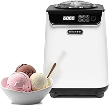Whynter Ice Cream Maker with Compressor & Timer, 1.28 Qt, White, ICM-128WS